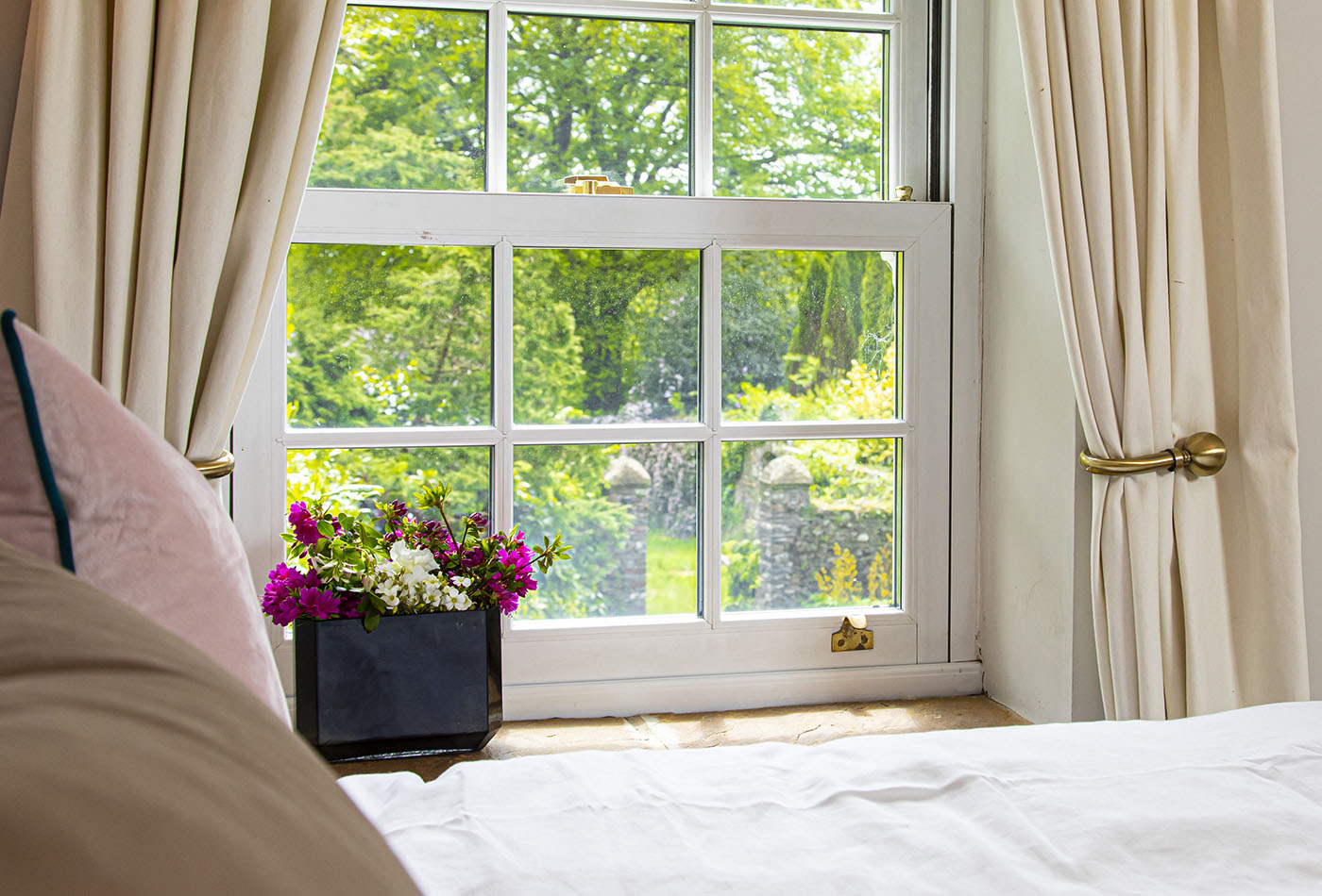 An idyllic view from the master bedroom