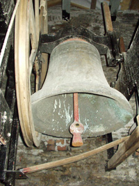 The church bells at Cilybebyll countryside retreat